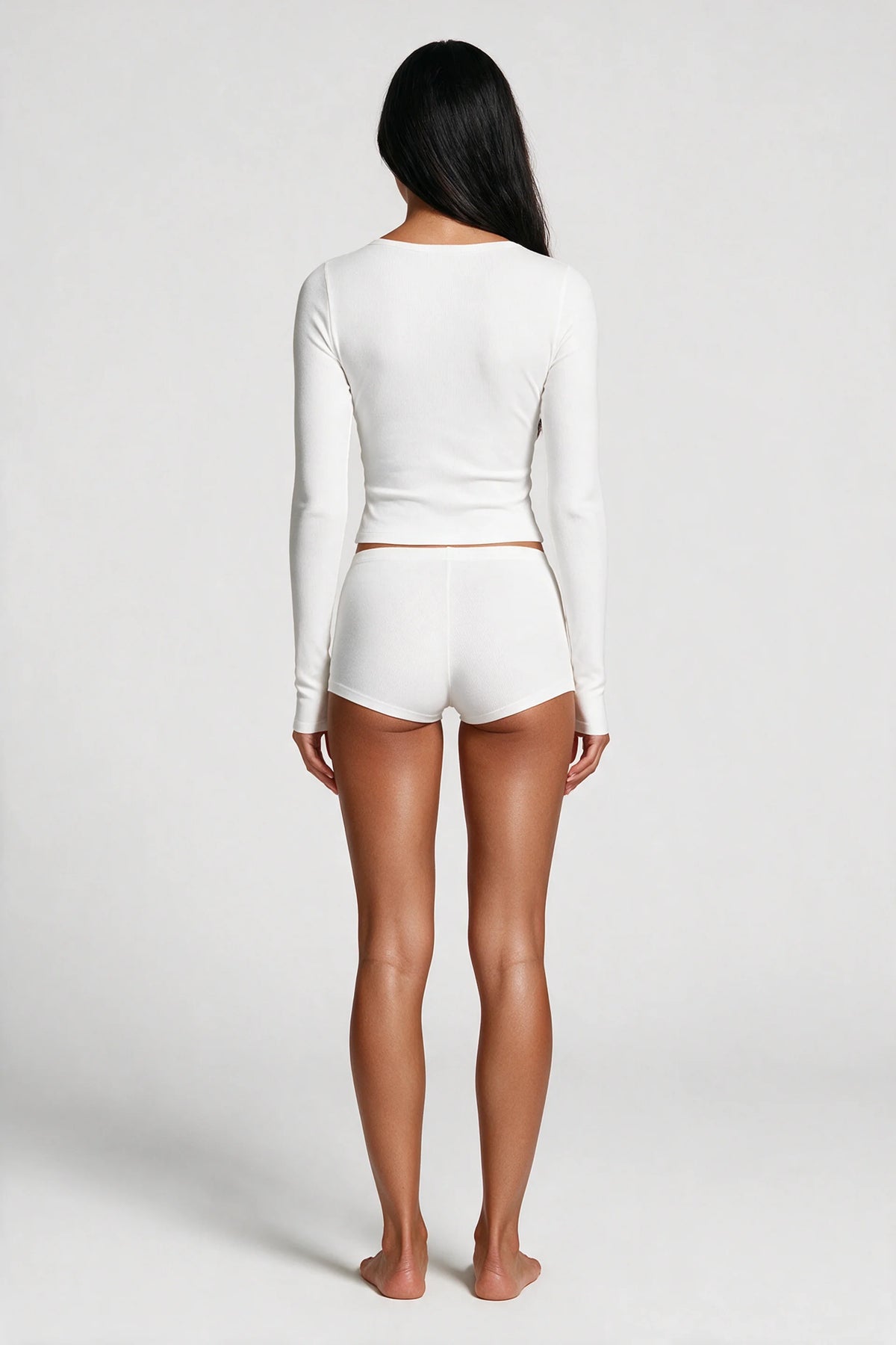 Long Sleeve Lounge Set with Built-In Bra