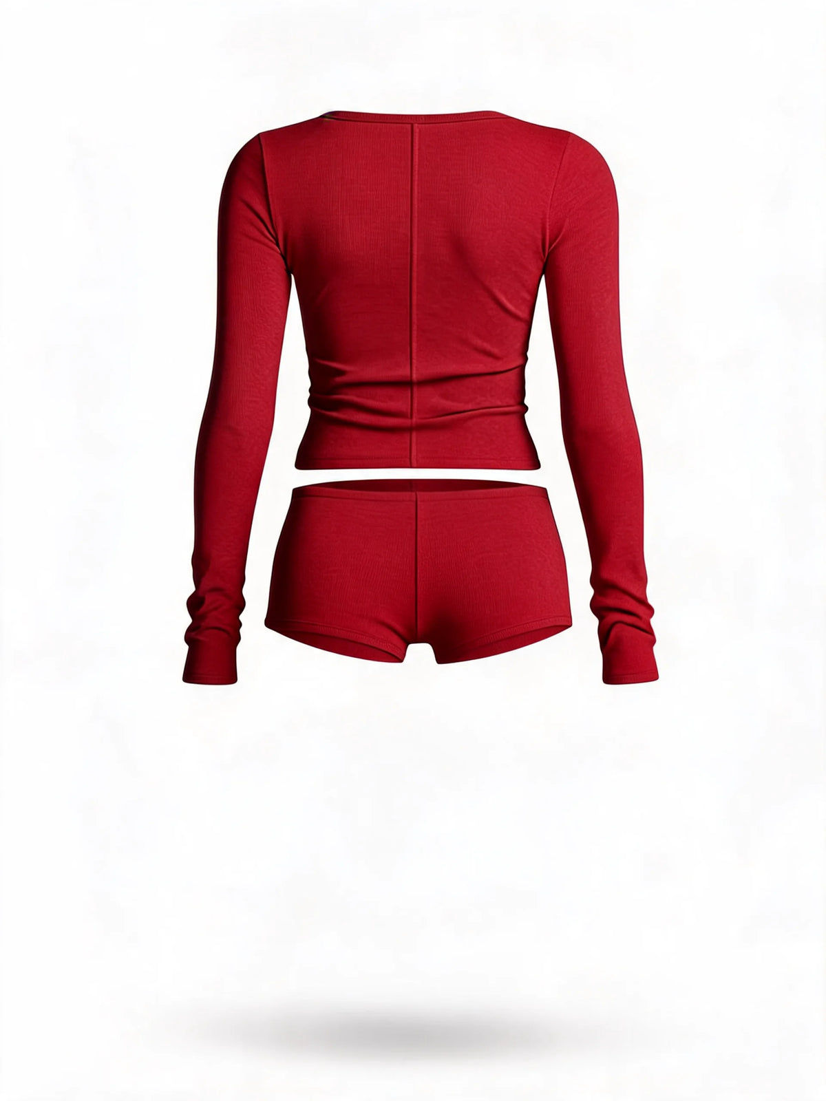 Long Sleeve Lounge Set with Built-In Bra