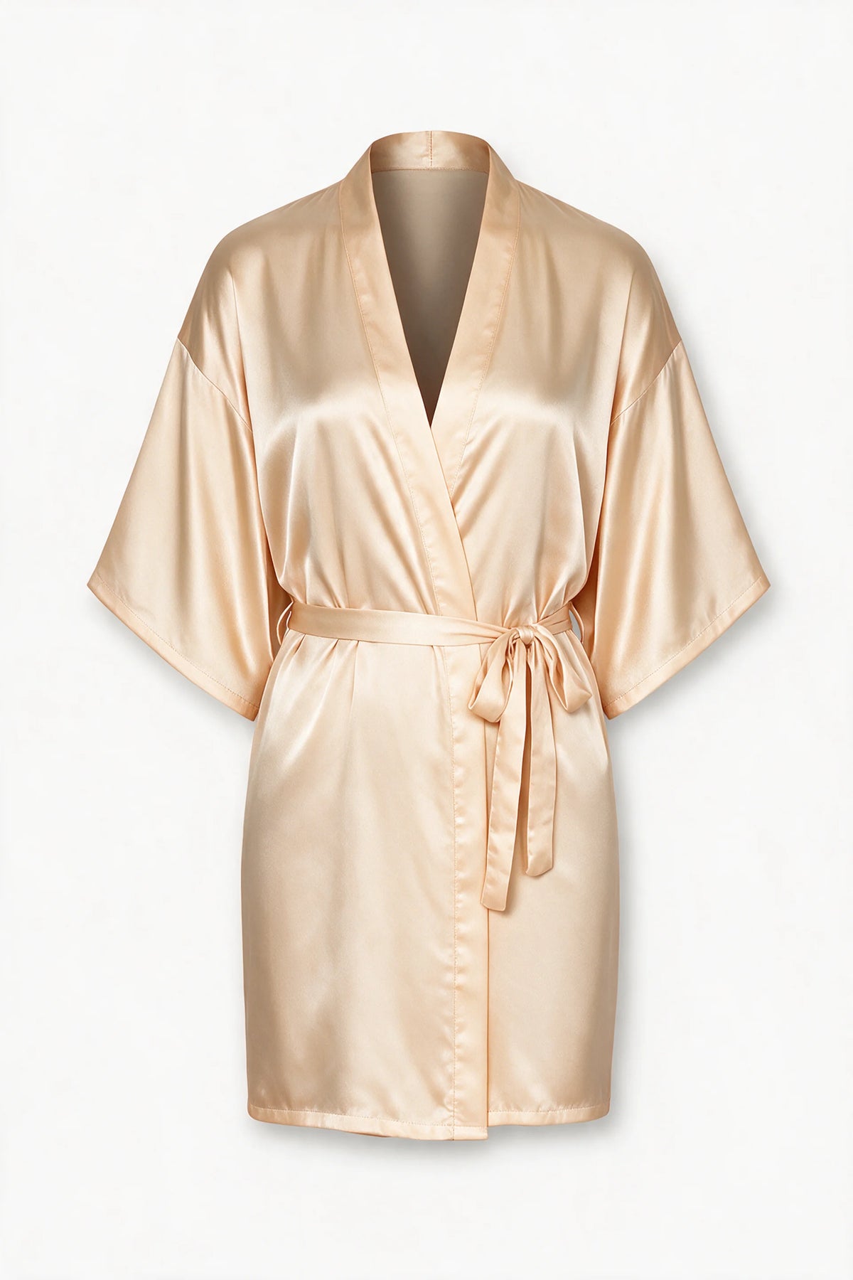 Satin Tie-Waist Robe
