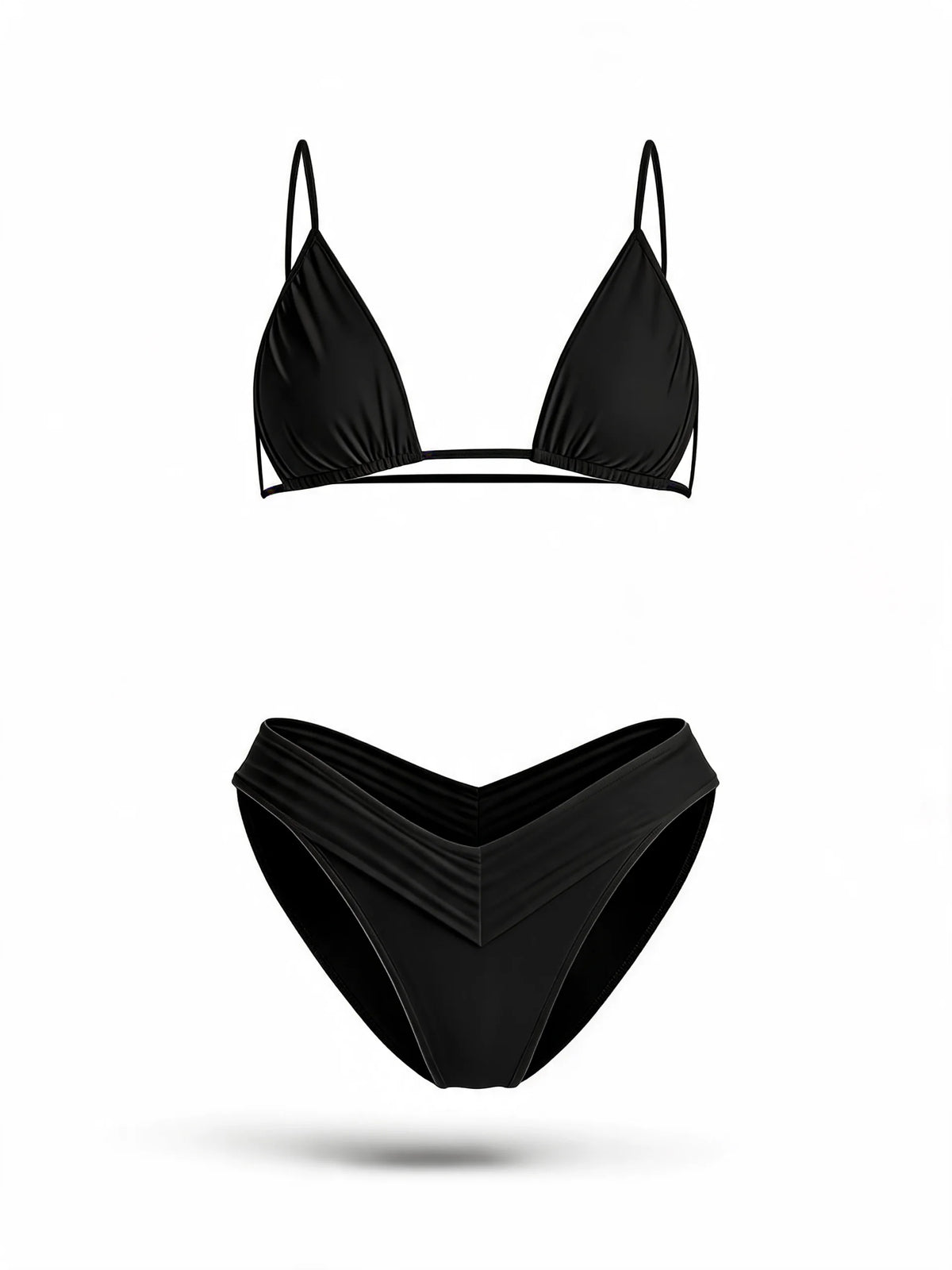 Solid Colour Bikini Set