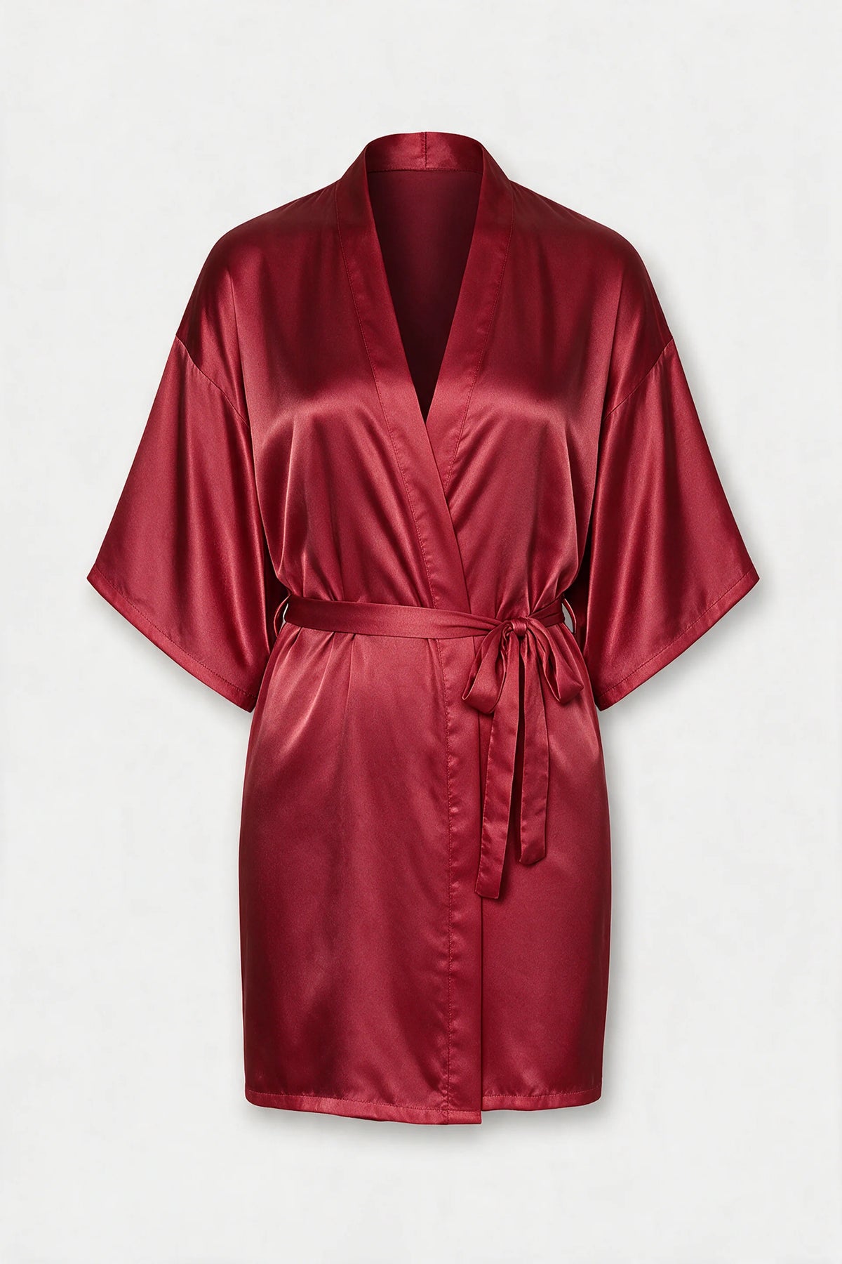 Satin Tie-Waist Robe