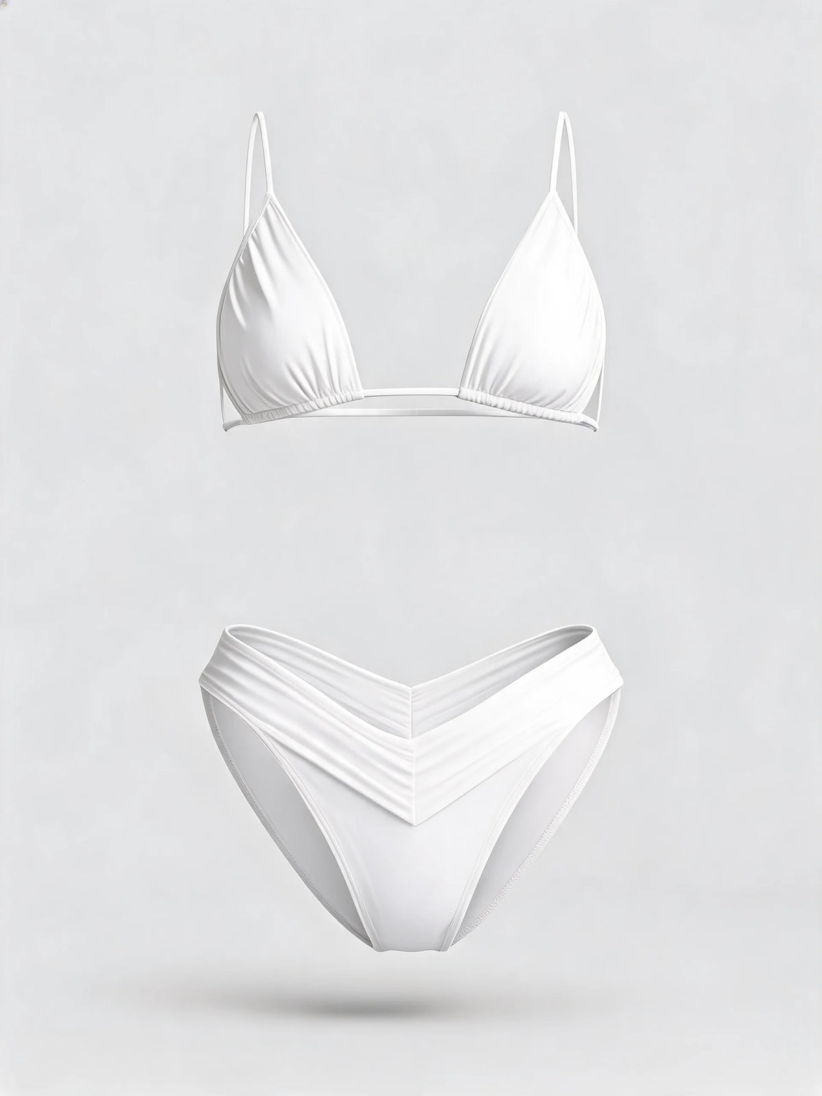 Solid Colour Bikini Set