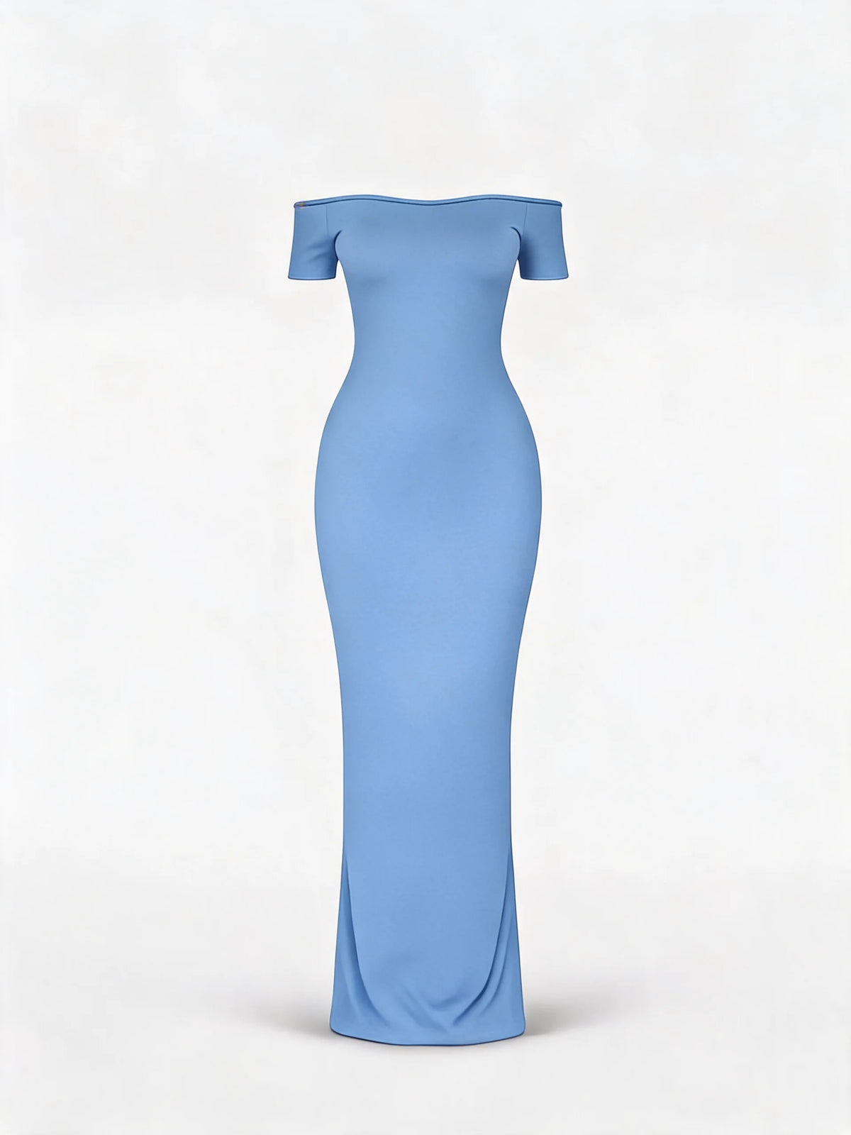 Off-Shoulder Sculpt Midi Dress