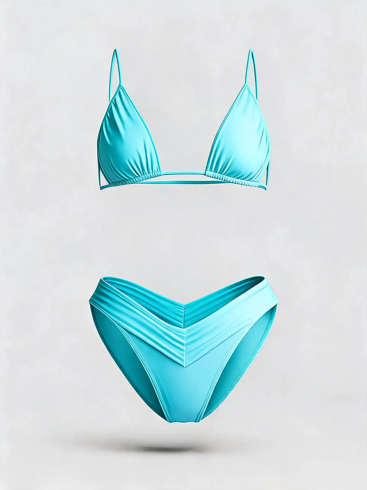 Solid Colour Bikini Set