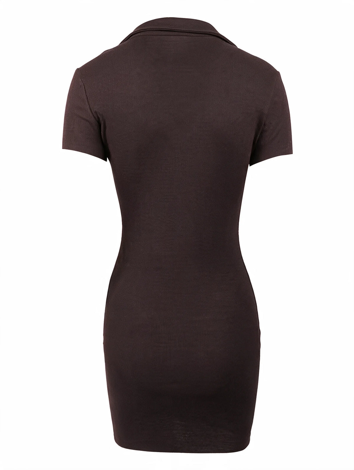 Ribbed Short Sleeve Mini Dress