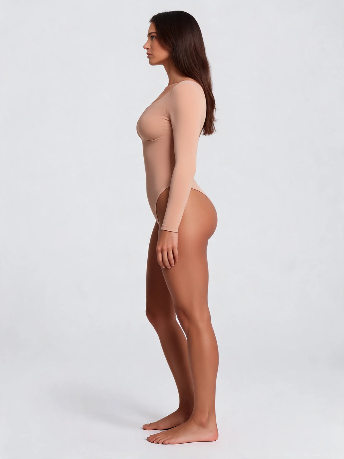 Seamless Shaping Long Sleeve Bodysuit