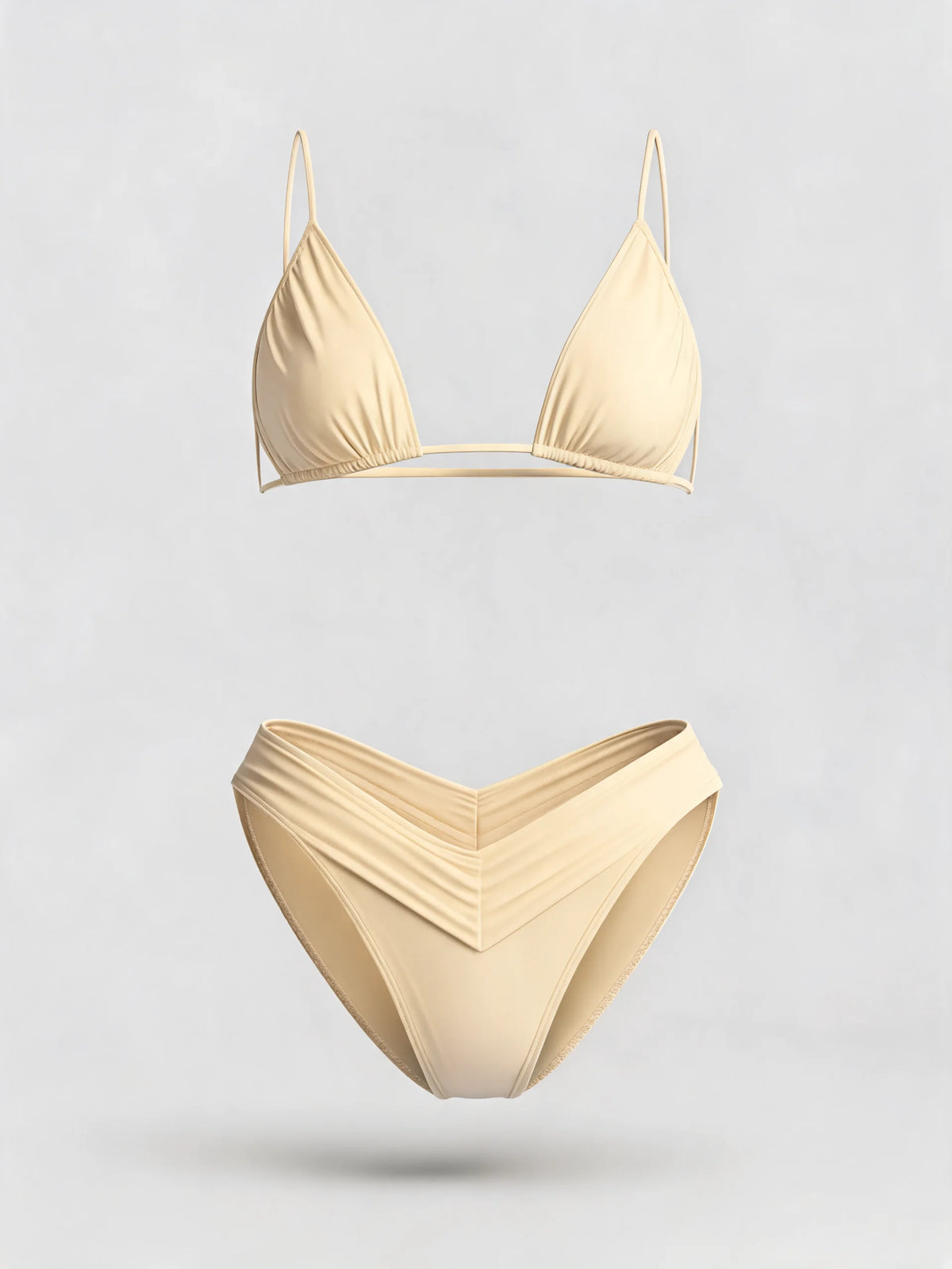 Solid Colour Bikini Set