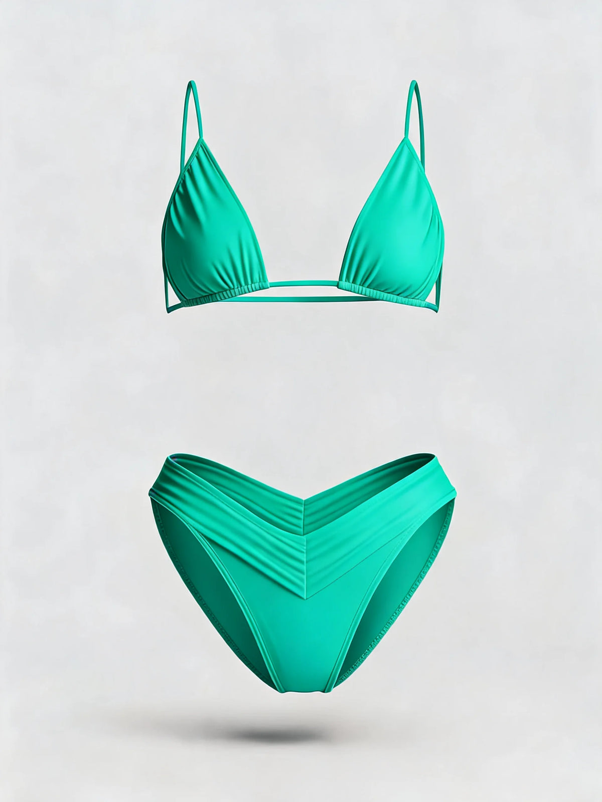 Solid Colour Bikini Set