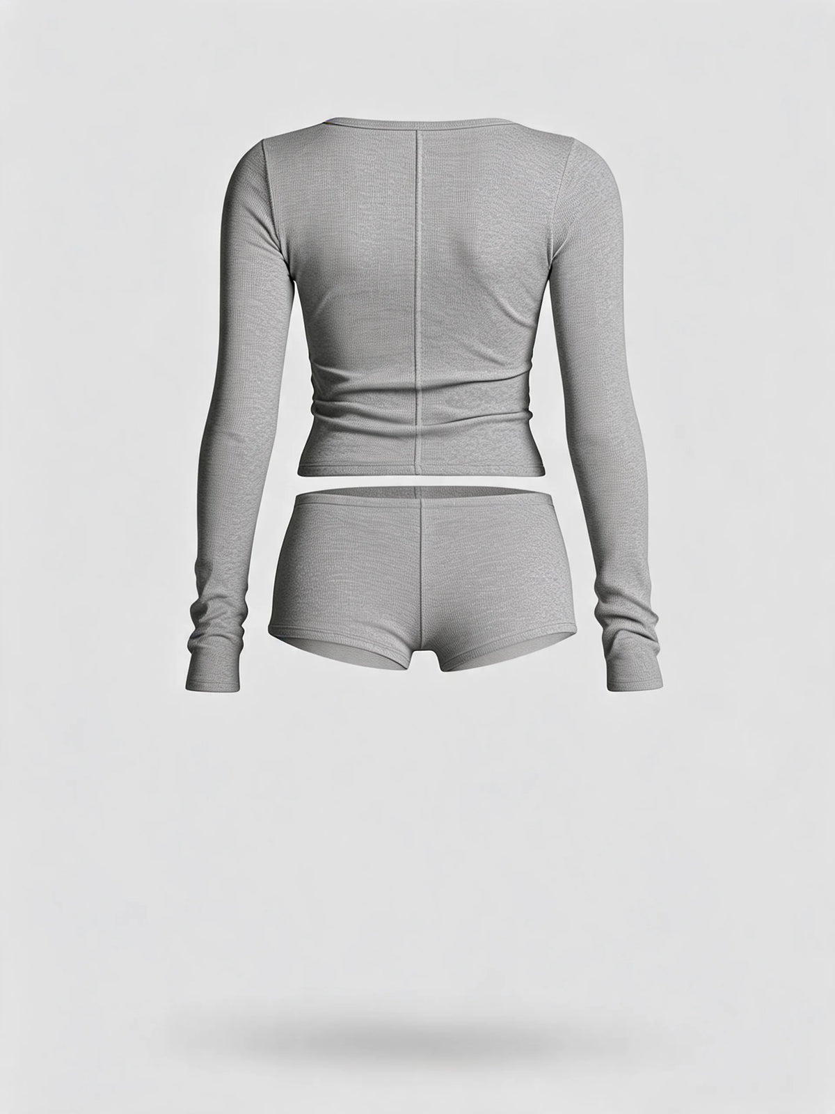 Long Sleeve Lounge Set with Built-In Bra