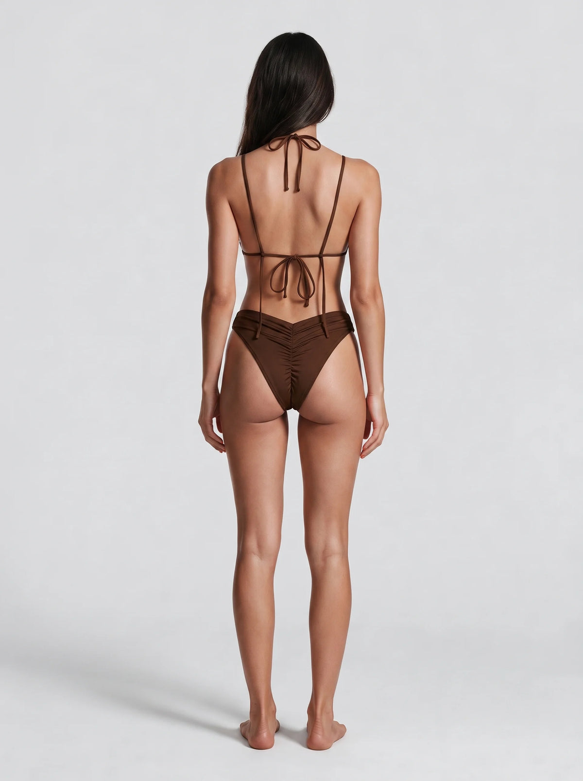 Solid Colour Bikini Set