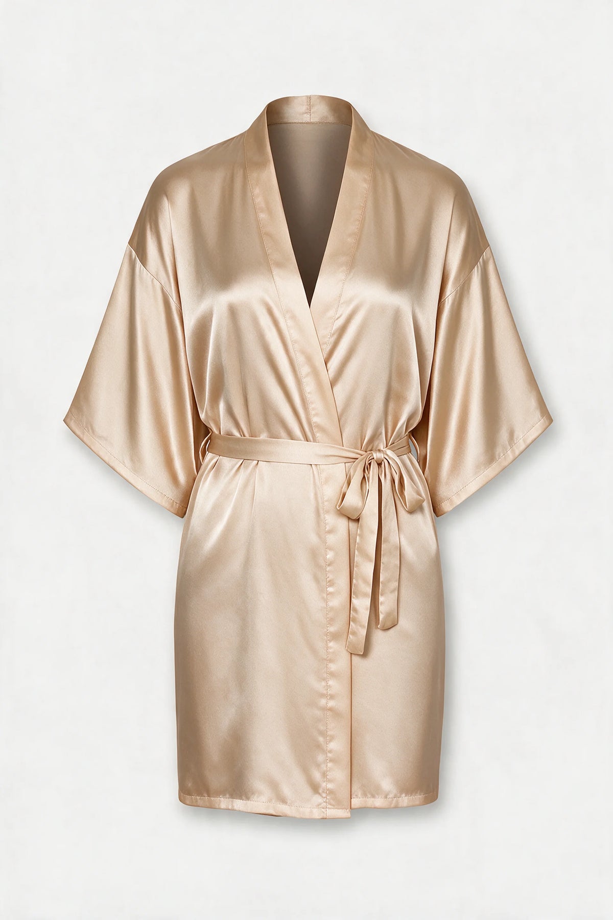 Satin Tie-Waist Robe