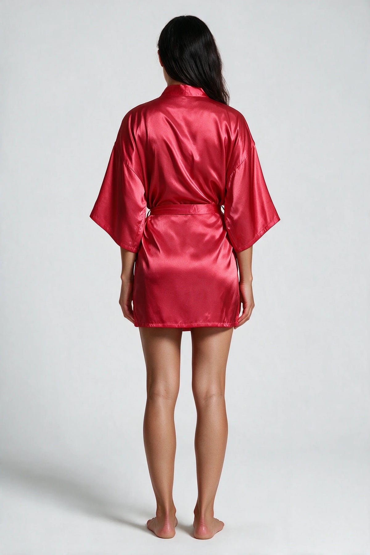 Satin Tie-Waist Robe