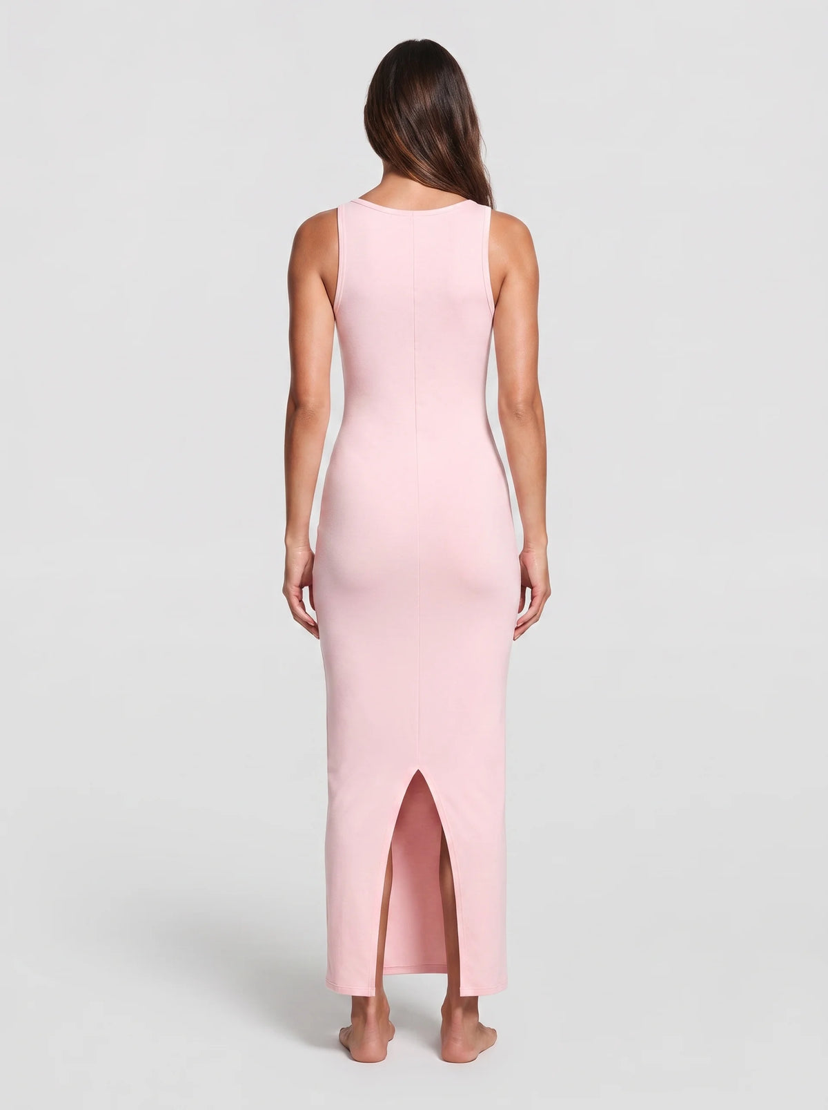 U-Neck Slit Maxi Dress