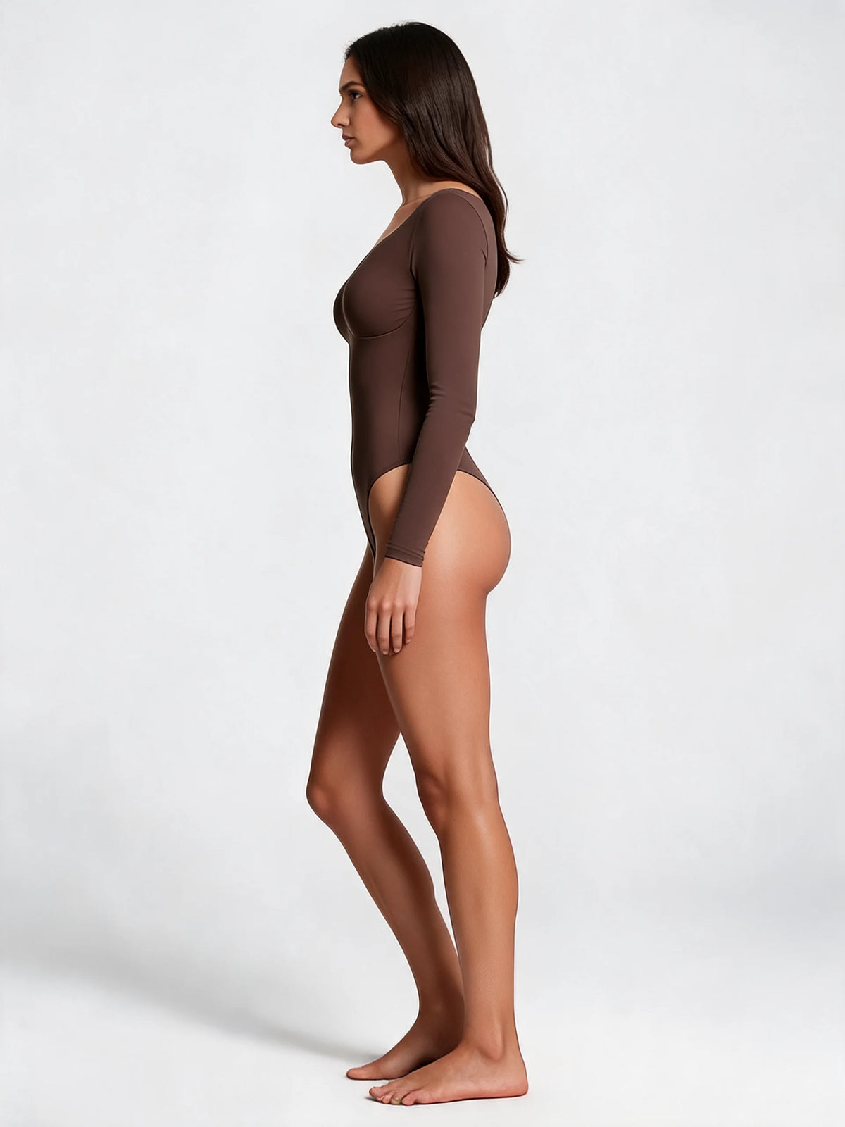 Seamless Shaping Long Sleeve Bodysuit