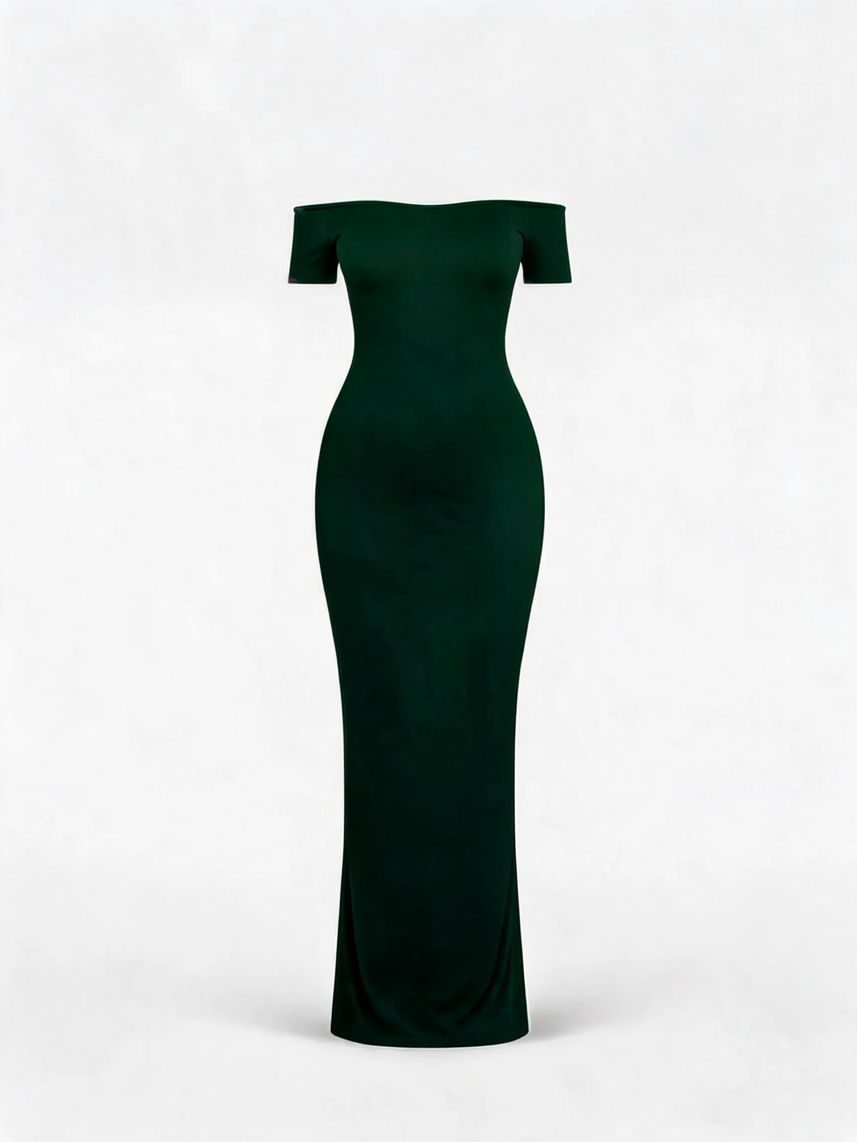 Off-Shoulder Sculpt Midi Dress