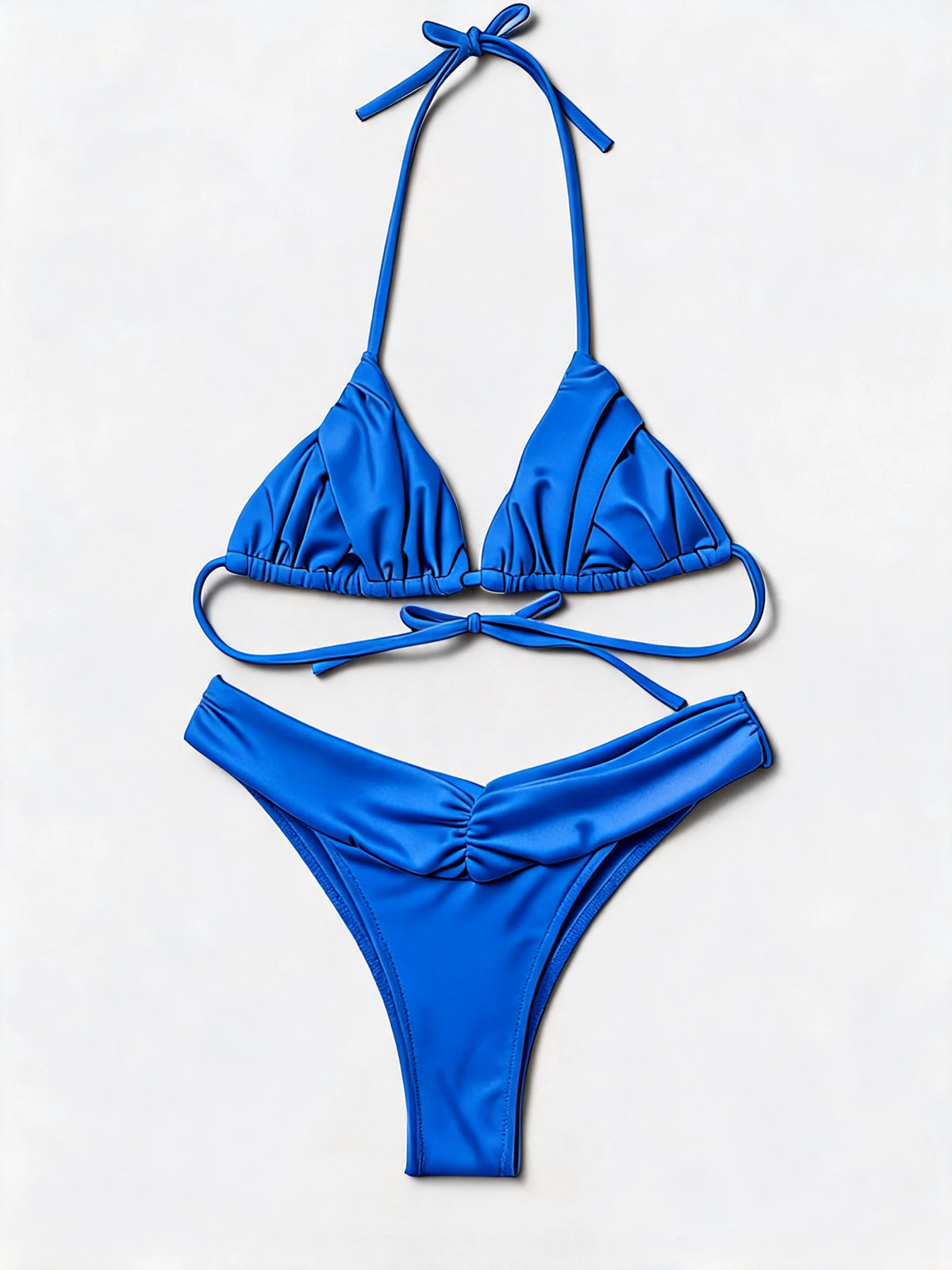 Solid Colour Bikini Set