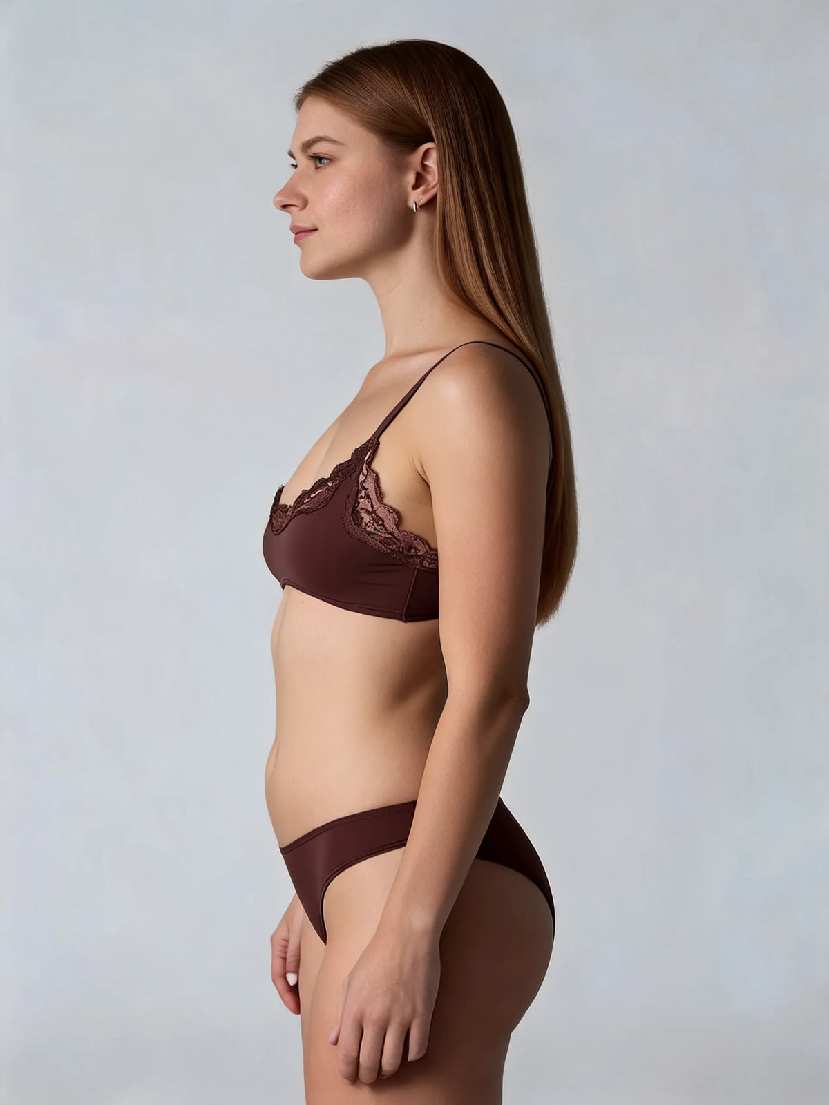 Lace Scoop Bralette Comfortable Seamless Underwear